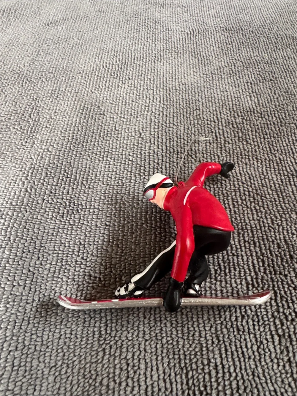 VTG Department 56 Cliff Ridge Snowboarder Christmas Tree Ornament
